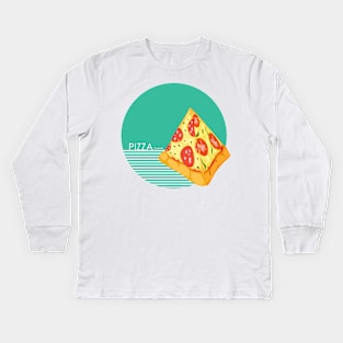 Pizza pyramid Greatest wonder - I love Pizza Kids Long Sleeve T-Shirt